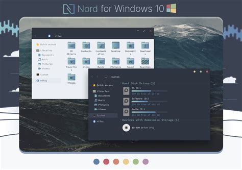 Nord Windows 10 Theme By Niivu On Deviantart Windows 10 Nord Windows