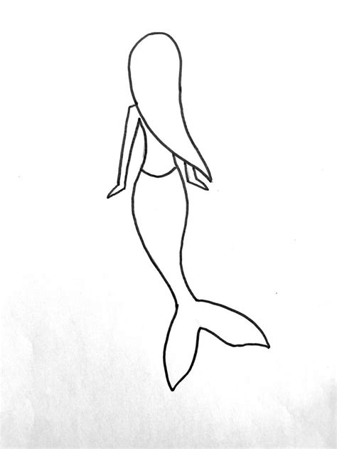 How To Draw A Mermaid Step By Step Feeling Nifty Mermaid Drawings