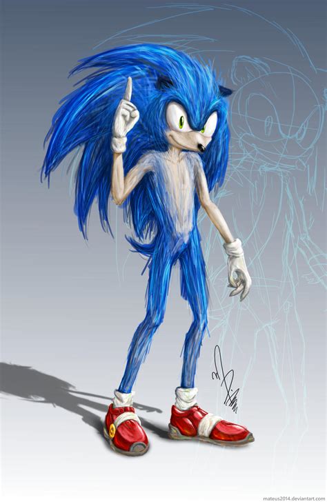 Realistic Sonic Movie Fan Design By Mateus2014 On Deviantart