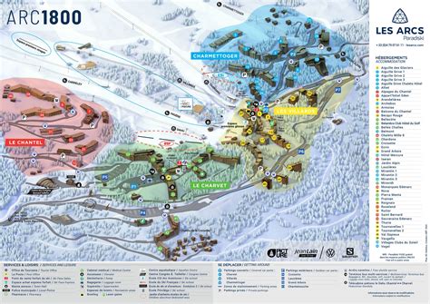 Les Arcs Piste Maps And Ski Resort Map Powderbeds