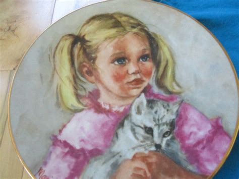 Brantwood Jennifer Jennyfur Collectible Plate Marian Carlsen Etsy