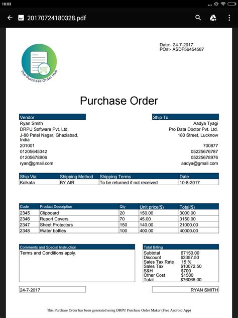 Purchase Order In Malay - Purchase Order Forms Pdf ﻿The Cheapest Way To ...