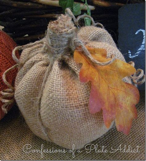 Confessions Of A Plate Addict Easy Fabric Pumpkins Three Ways