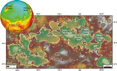 Geological History Of Southeastern Gorgonum Chaos Mars A Story Of