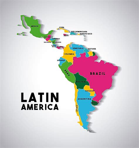 Latin America On World Map