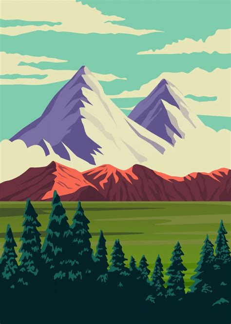 Beautiful Landscape Poster By Artninja Displate In 2021 Landscape