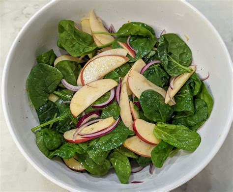 Spinach Apple Pecan Salad Recipe Vegecravings