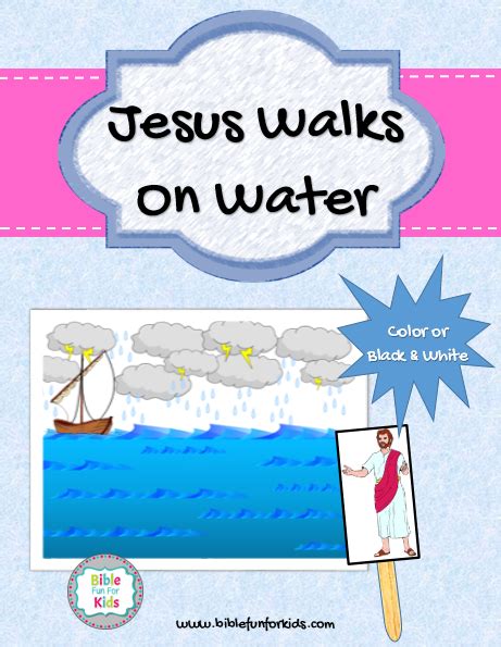 Jesus Walks On Water Activities For Kids Images And Photos Finder