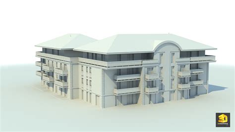 Modelisation 3d Architecture Résidence Immeuble 3dgraphistefr