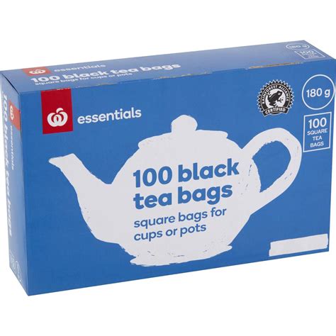 Shop online for woolworths great range of tea & coffee. Essentials Black Tea Bags 100 pack | Woolworths