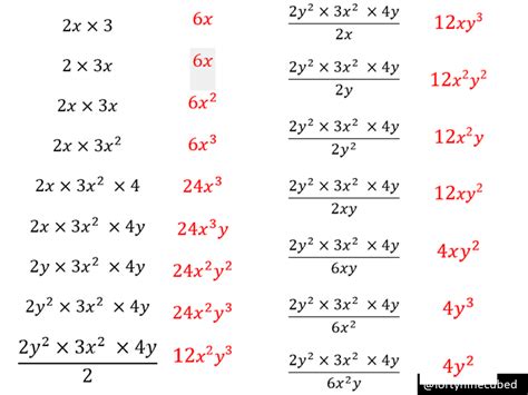 Multiplying And Dividing Terms Variation Theory