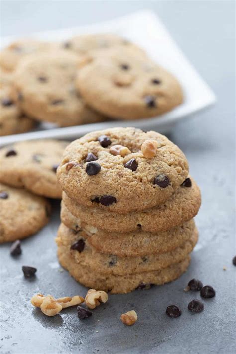 Thick Chewy Keto Chocolate Chip Cookies All Day I Dream About Food