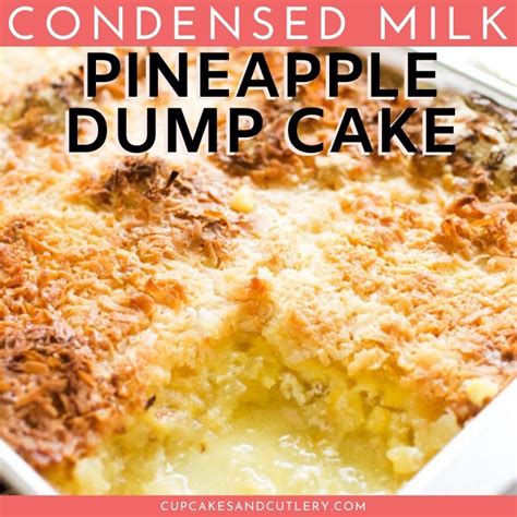 Then spread the cool whip out on top of the condensed milk. Fruity Pineapple Dump Cake with Condensed Milk | Recipe ...