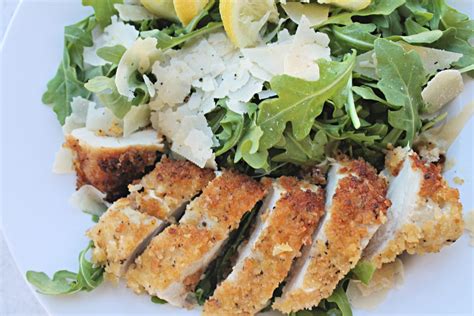 Panko chicken breast, marinara, provolone and arugula on a ciabatta. Panko Chicken Breast With Arugula And Provolne : Chicken Cutlet With Lemon Mayonnaise And ...