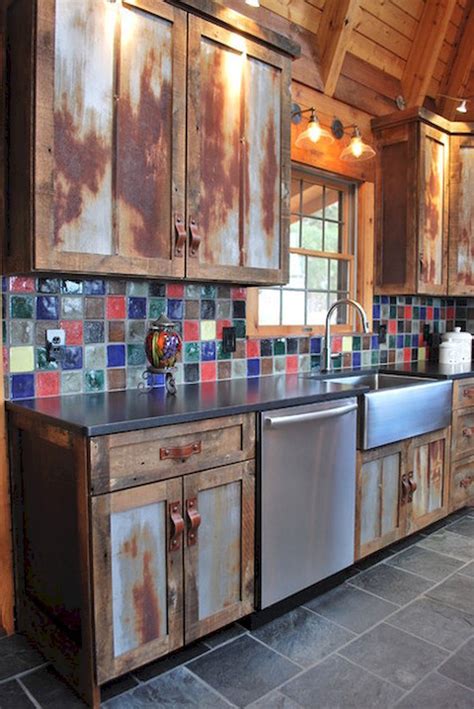 The biggest change our kitchen underwent was the refinishing of the cabinets. Cool 90 Rustic Kitchen Cabinets Farmhouse Style Ideas ...