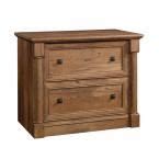 Patented, interlocking safety mechanism allows only one drawer open at a time. SAUDER Palladia Collection Vintage Oak 2-Drawer Lateral ...