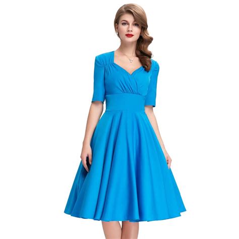 Belle Poque Autumn Casual Dress With Sleeves Women Robe Retro Solid Tunic Swing Vestidos Pin Up