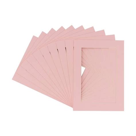 Pack Of Ten 18x20 Mats Bevel Cut For 16x18 Photos Acid Free Soft Pink
