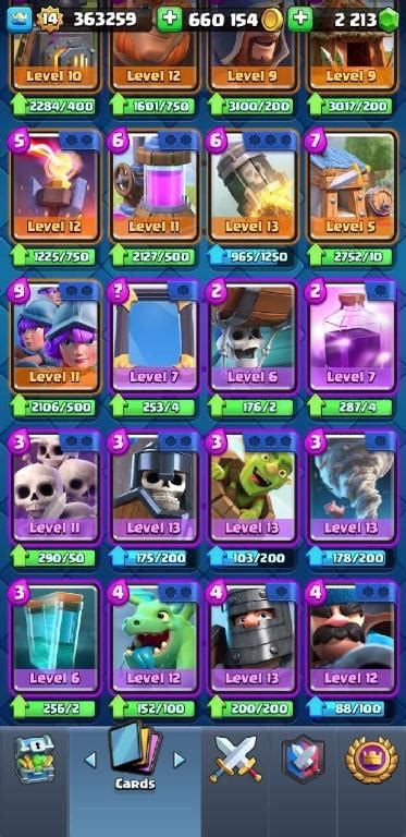 Clash Royale Lvl 14 King Tower Mostly Maxed Account Video Gaming