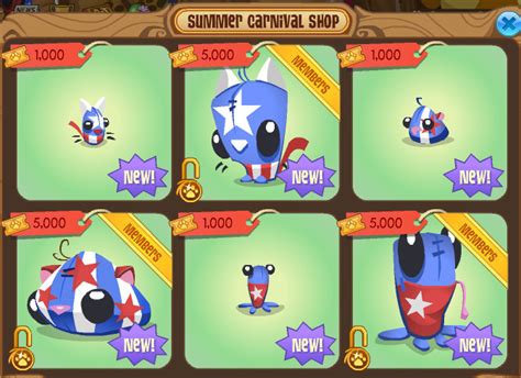 Animal Jam Jingle Blog: Animal Jam: Freedom Summer Carnival Plushies!