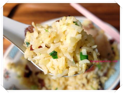 Shrimp and Egg Fried Rice (with Bak Kwa) 蝦仁蛋饭