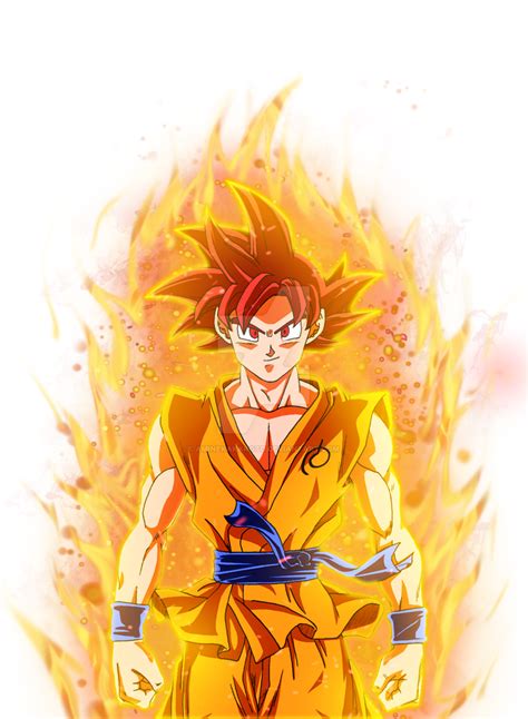 Goku Super Saiyan God Aura By Aminekakaroto On Deviantart