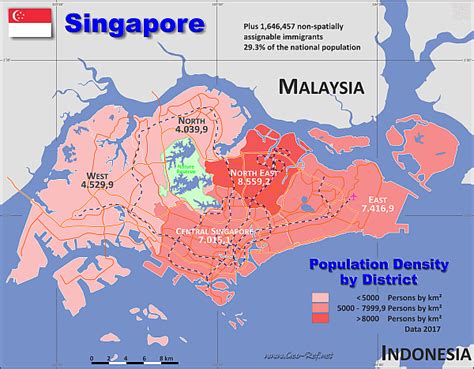 Singapore Country Data Links And Map By Administrative Structure