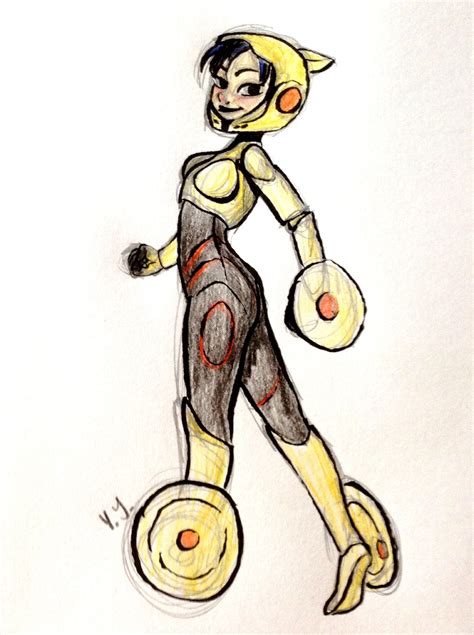 Sketch Of Gogo Tomago From Big Hero Six By Yenthe Joline Cool
