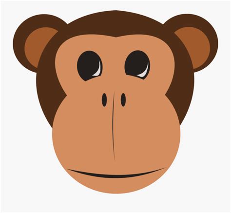 Monkey Face Clip Art At Clker Safari Animals Faces Clip