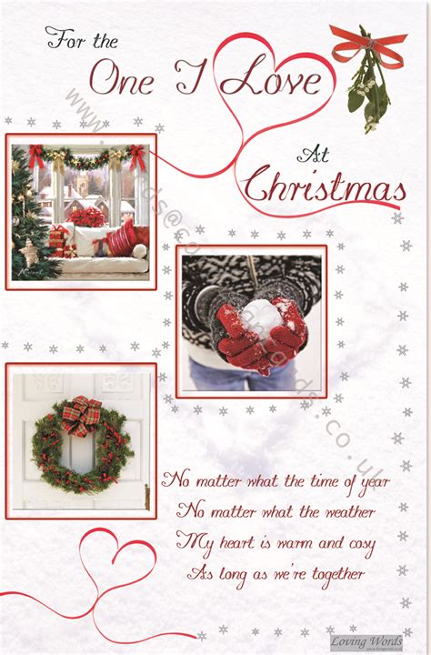 One I Love At Christmas Greeting Cards By Loving Words