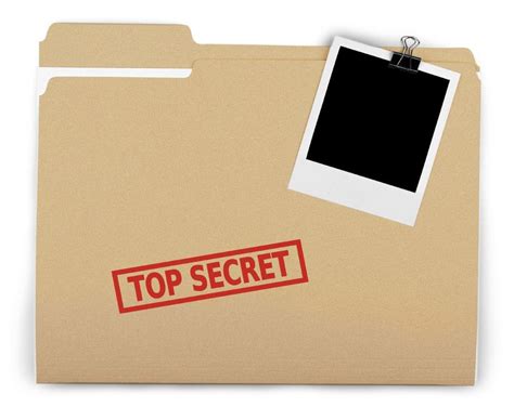 Top Secret Folder Template