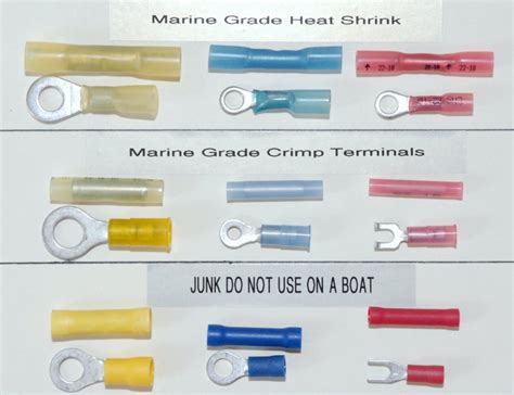 Each one of them has three particles : Crimp Terminals - Optimal to Sub-Optimal photo - Compass Marine How To photos at pbase.com