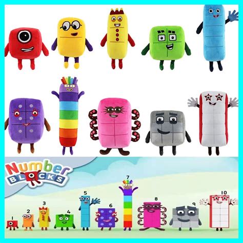 Cute Numberblocks Plush Toy Educational Stuffed Number Blocks Toy Kids