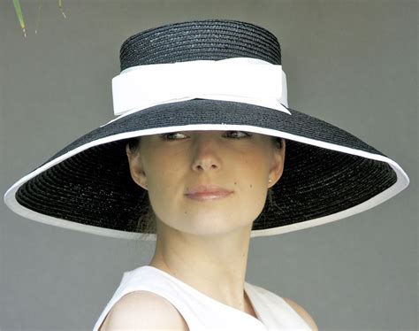 Audrey Hepburn Hat Black And White Hats Derby Hats Kentucky Derby Hat