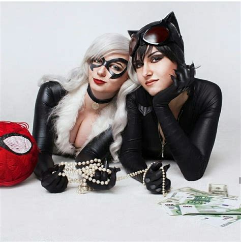Black Cat And Catwoman Cosplay Catwoman Cosplay Cosplay Catwoman