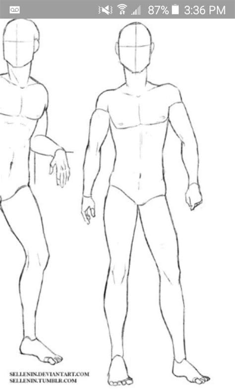 Standard Standing Pose Person Standing Reference Drawing Boy