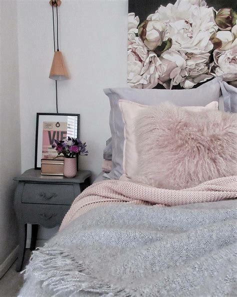Grey And Blush Pink Bedroom Goldandpinkbedroom Pink Bedroom Decor