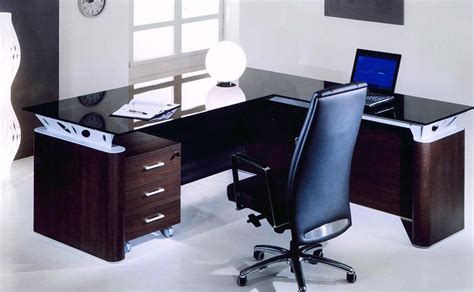 L Shaped Glass Desk With Drawers Ideas On Foter