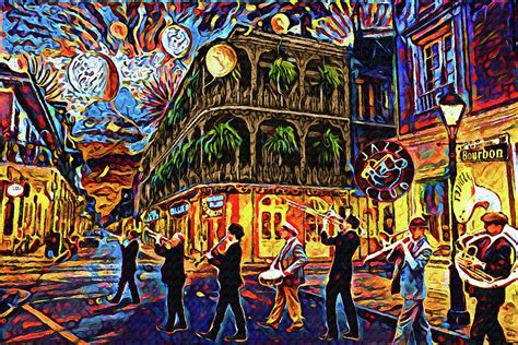 New Orleans Artwork Painting By Pat Spark Pixels
