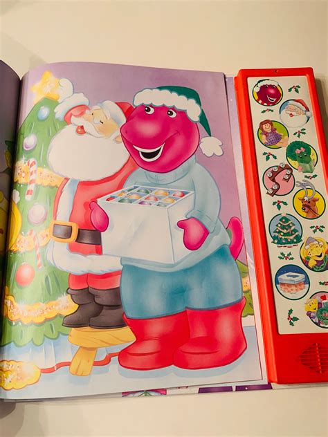 Barney Christmas Book Christmas Songs Talking Etsy