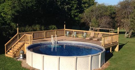The deckplans instructions are pretty good. Above ground pool deck for 24 ft round pool. Deck is 28x28 ...