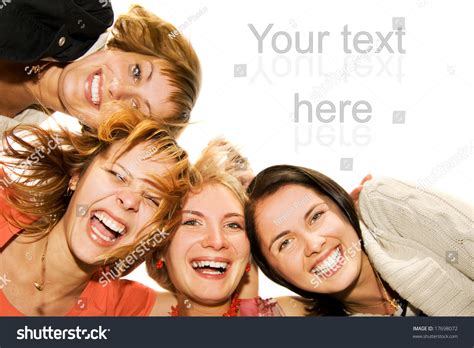 Group Of Happy Friends Making Funny Faces Stock Photo 17698072