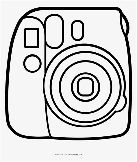 Instax Mini Camera Coloring Page 1000x1000 Png Download Pngkit