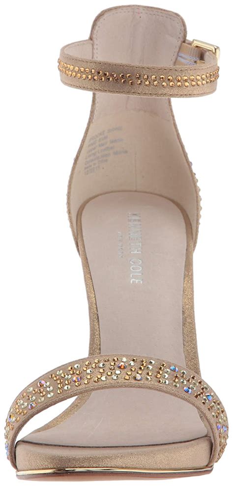 Kenneth Cole New York Womens Brooke Shine Open Toe Special Light Gold