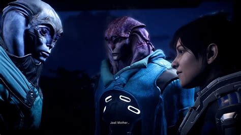 Mass Effect Andromeda Jaal First Kiss Youtube