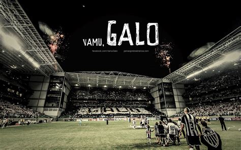 Tons of awesome clube atlético mineiro wallpapers to download for free. Wallpaper - "Vamu, Galo" | Paixão Preto e Branca