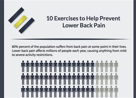 10 Exercises To Help Prevent Lower Back Pain Infographic Visualistan