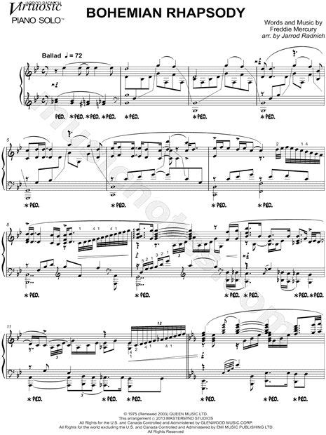 Amazon ignite sell your original digital educational resources. Print and download Bohemian Rhapsody sheet music by Jarrod ...