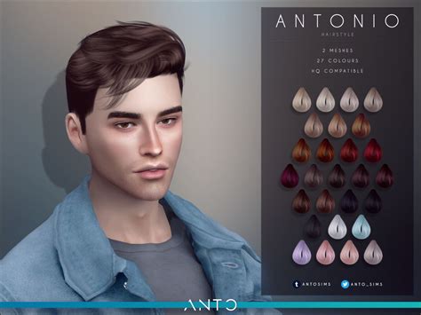 The Sims Resource Flame Hair By Anto Sims 4 Hairs Sims 4 Hair Male