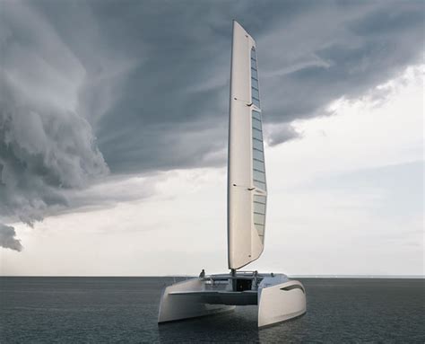 Zero Sail Concept Sailing Catamaran Features Modern Racing Catamaran